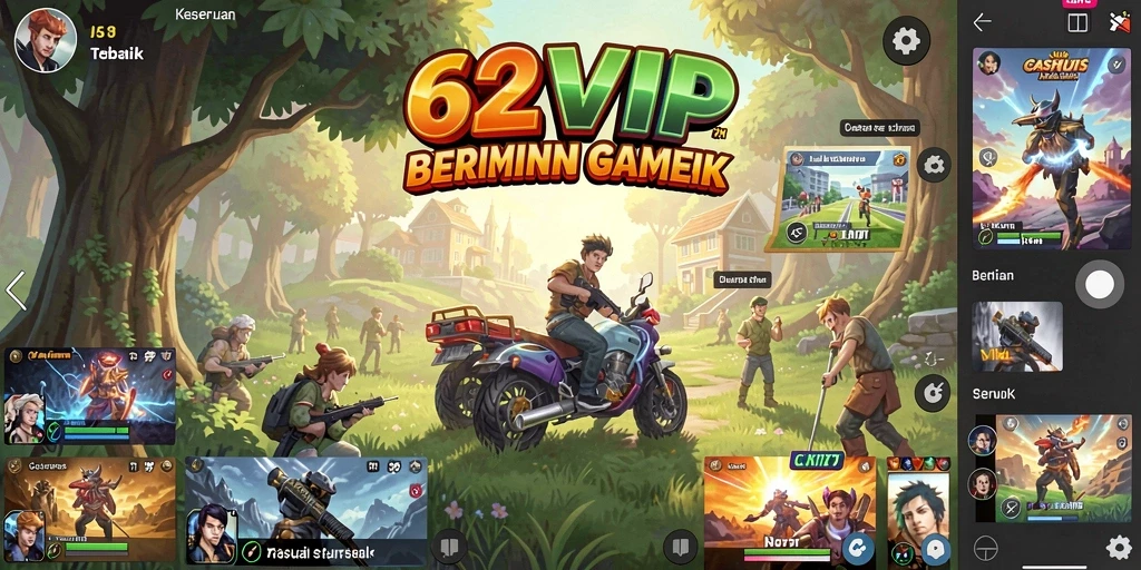 Screenshot gameplay 62VIP yang menggambarkan keseruan bermain.