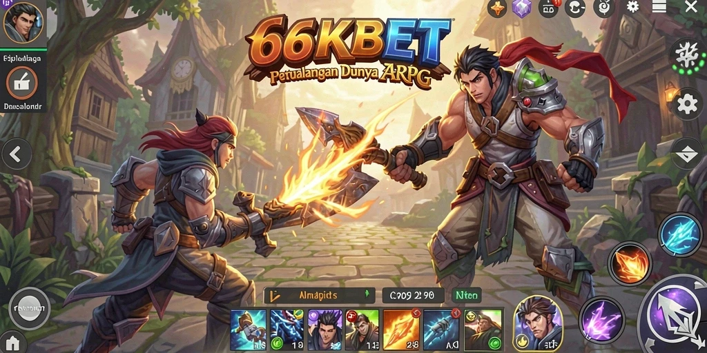 Tampilan gameplay menakjubkan dari 66KBET di dunia ARPG.