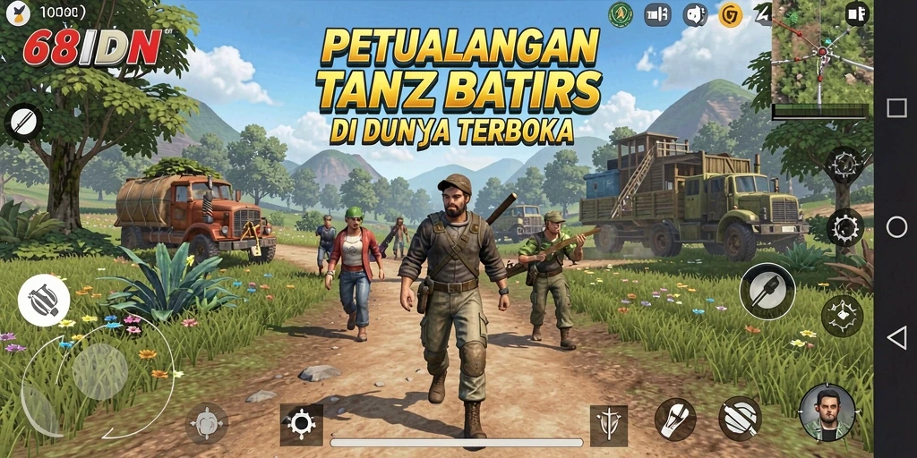 Tampilan gameplay yang menakjubkan dari 68IDN di dunia terbuka.