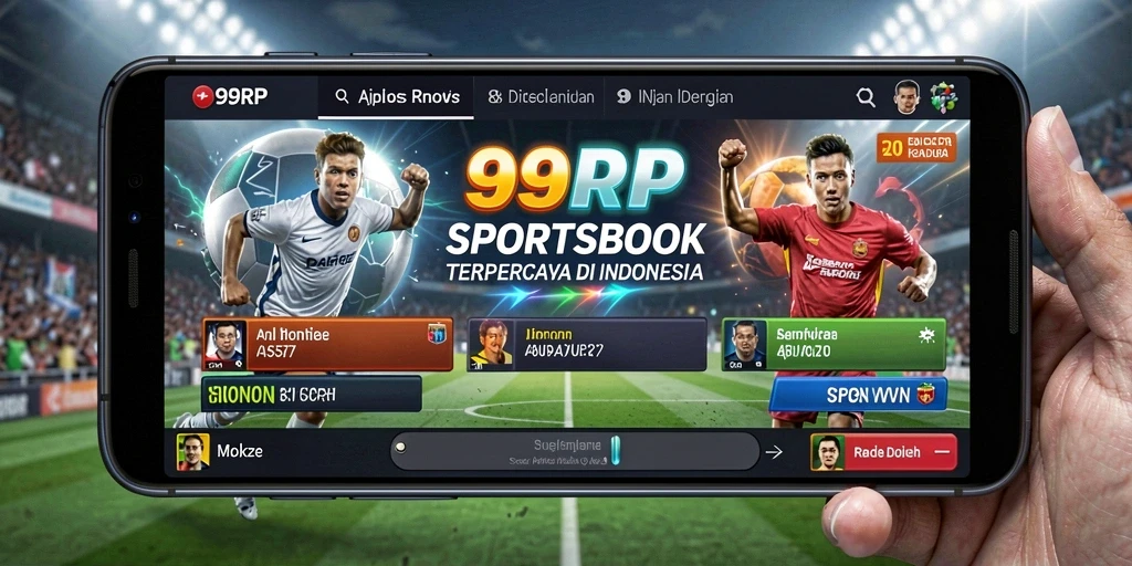 Tampilan gameplay Sportsbook di aplikasi 99RP yang menarik.