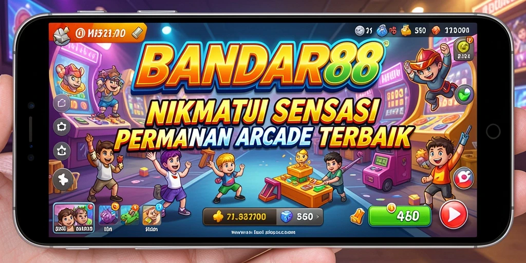 Screenshot utama BANDAR88 menampilkan aksi gameplay Arcade yang seru.