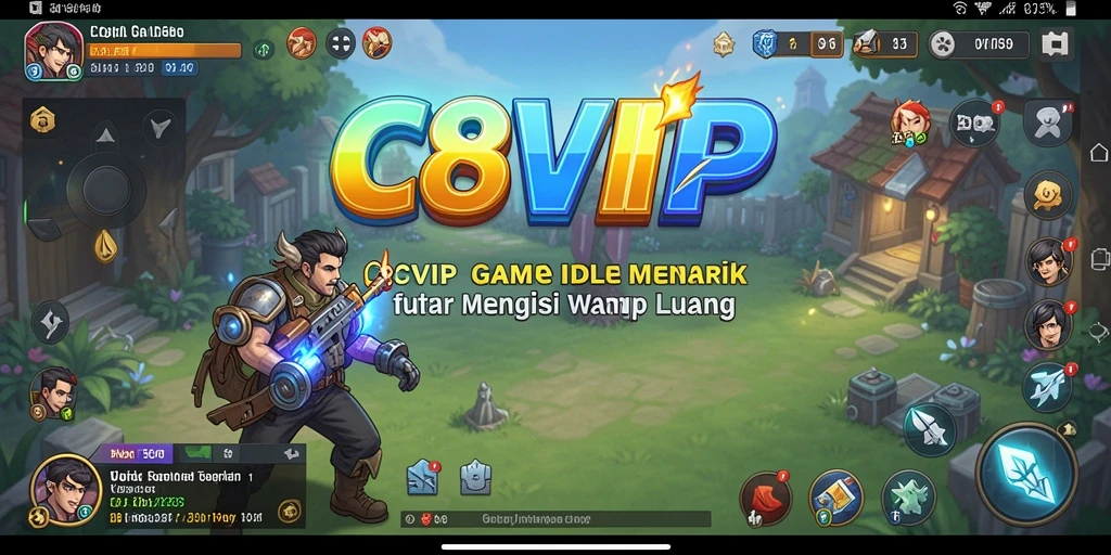 Gameplay C8VIP menunjukkan proses pengembangan kerajaan dengan grafis yang memukau.