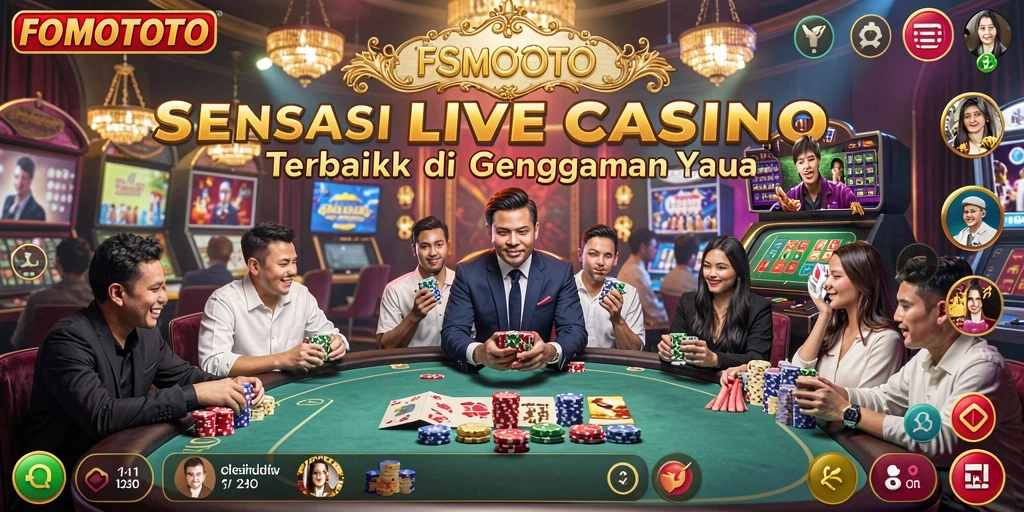 Tangkapan layar gameplay Live Casino FOMOTOTO yang mendebarkan.