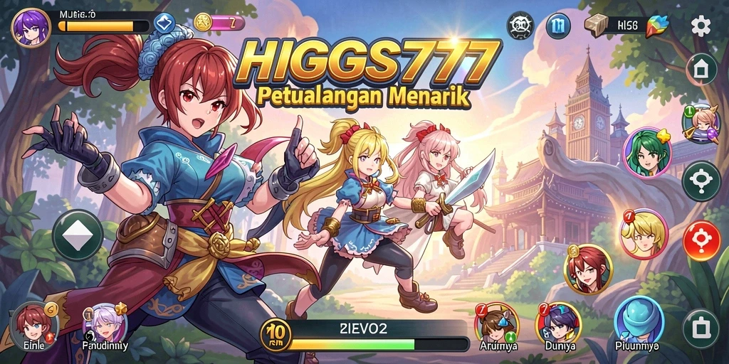 Gameplay seru HIGGS777 dengan karakter Anime yang menarik.