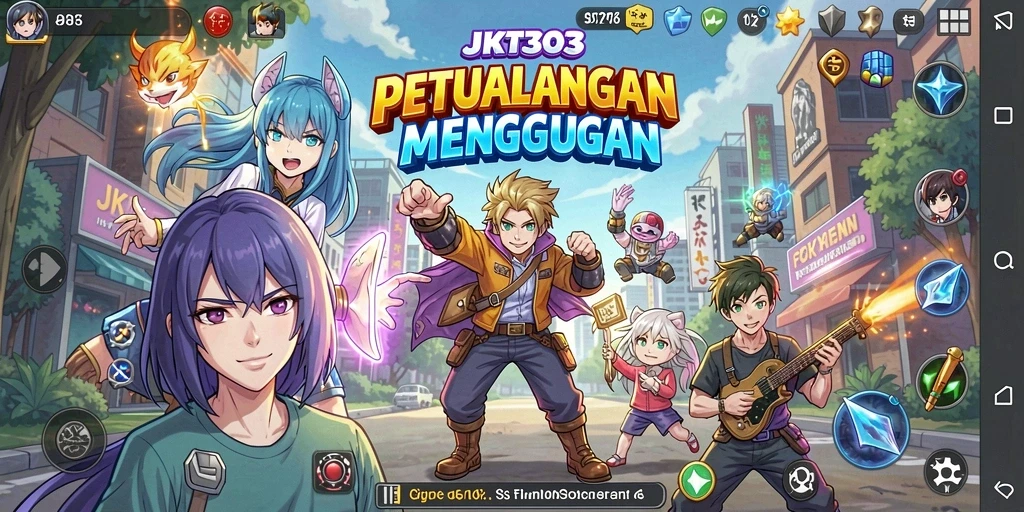 Tampilan gameplay seru dan karakter Anime yang unik.