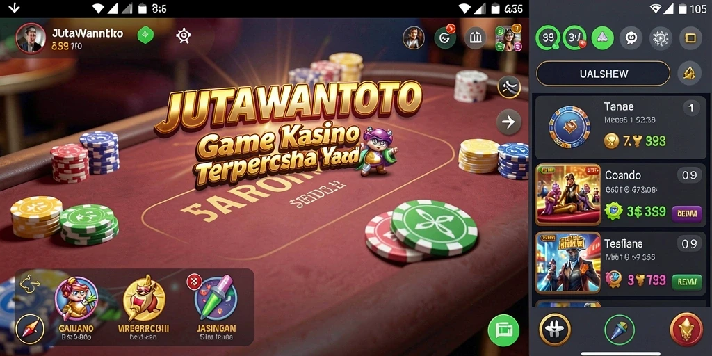 Tampilan gameplay JUTAWANTOTO yang menarik dan mendebarkan.