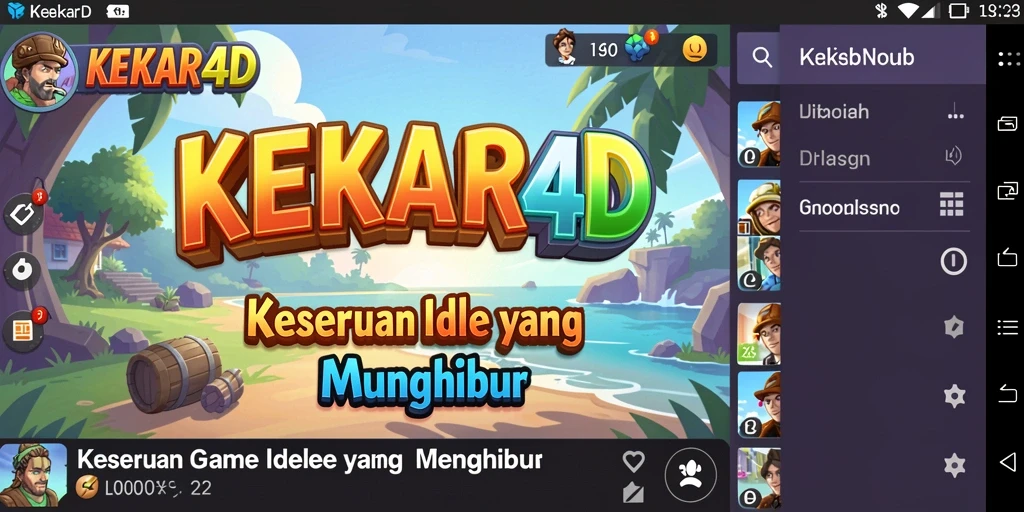 Tampilan gameplay menarik dari KEKAR4D yang menghibur.