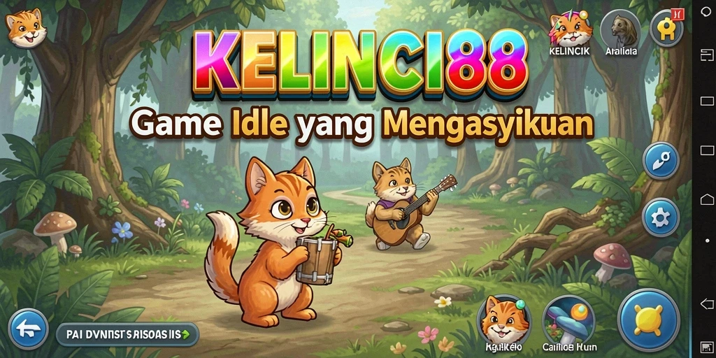 Tampilan gameplay KELINCI88 dengan kelinci yang mengumpulkan sumber daya.