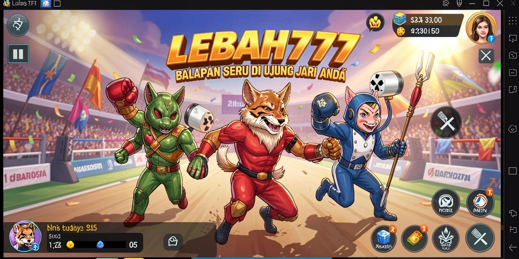 Tampilan gameplay seru dan memacu adrenalin di <strong>LEBAH777</strong>