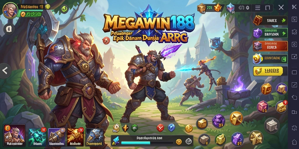Tampilan gameplay menakjubkan di dunia fantasi MEGAWIN188.