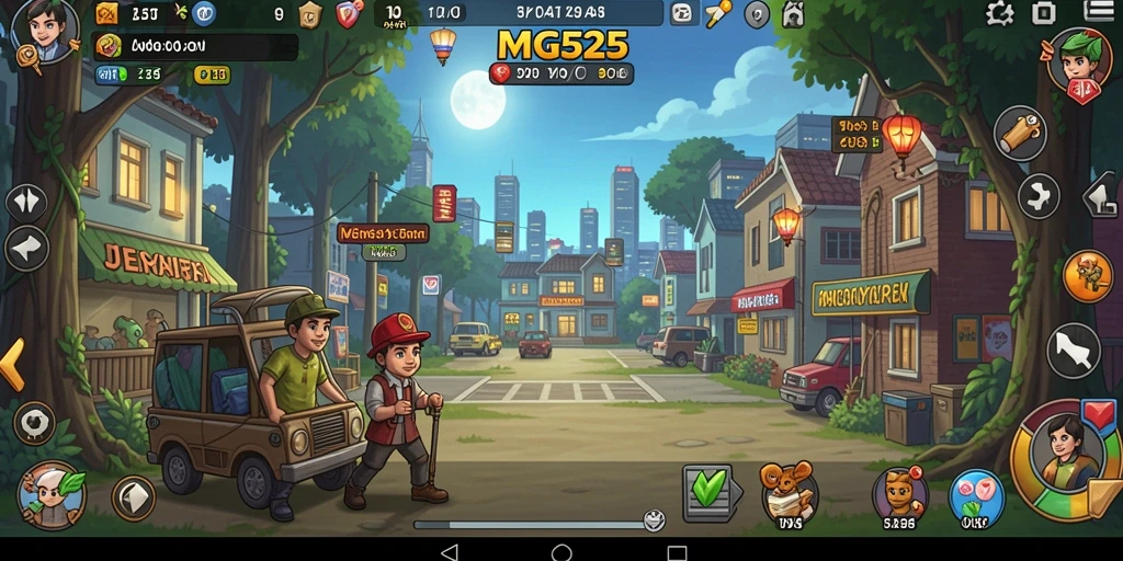 Gameplay MG525 yang menenangkan dan penuh strategi.