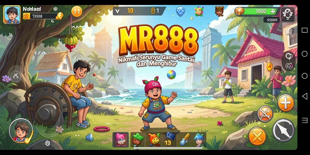 Gameplay MR888 yang santai dan penuh warna.