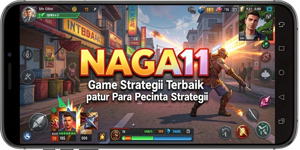 Tangkapan layar menunjukkan aksi strategis mendebarkan di NAGA11.