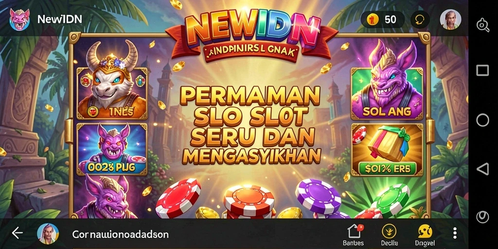 Tampilan gameplay <strong>NEWIDN</strong> yang menarik dan penuh warna.