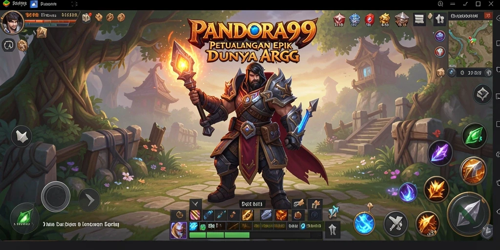 Tampilan gameplay seru dalam petualangan ARPG PANDORA99.