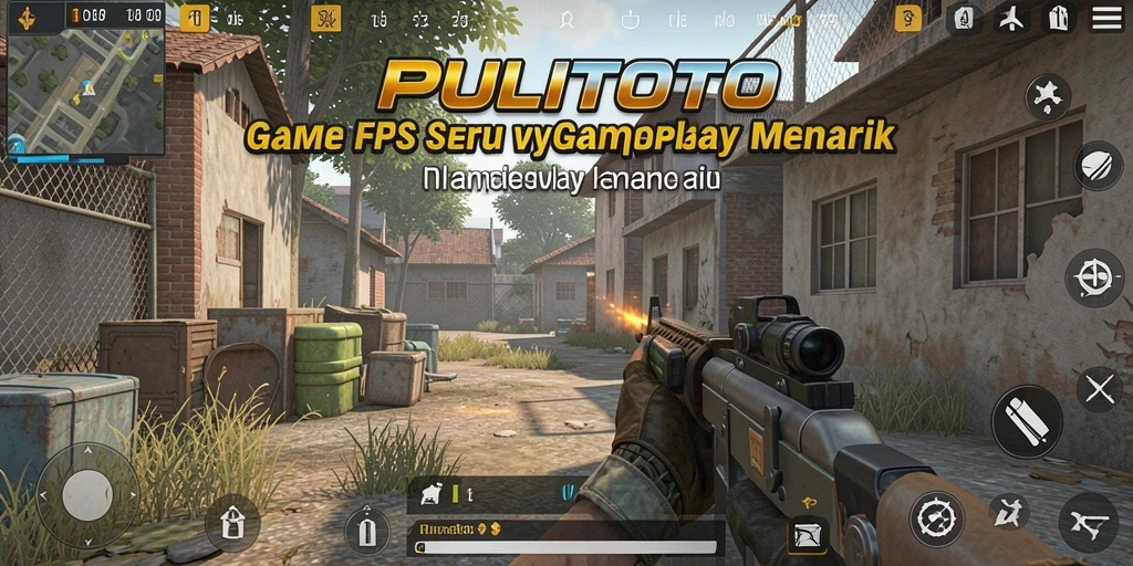 Screenshot PULITOTO menampilkan aksi seru dalam gameplay FPS.
