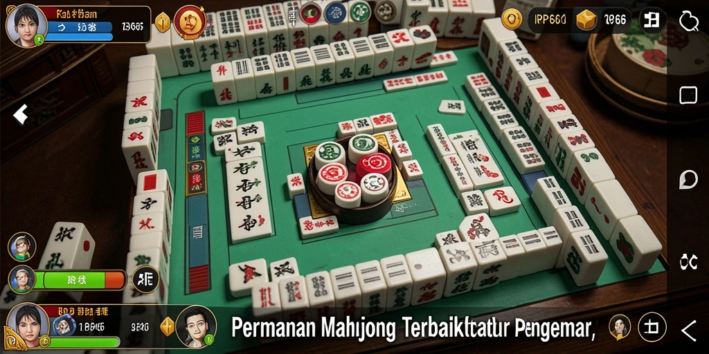Tampilan menarik dari gameplay <strong>RP66</strong> dalam permainan Mahjong.