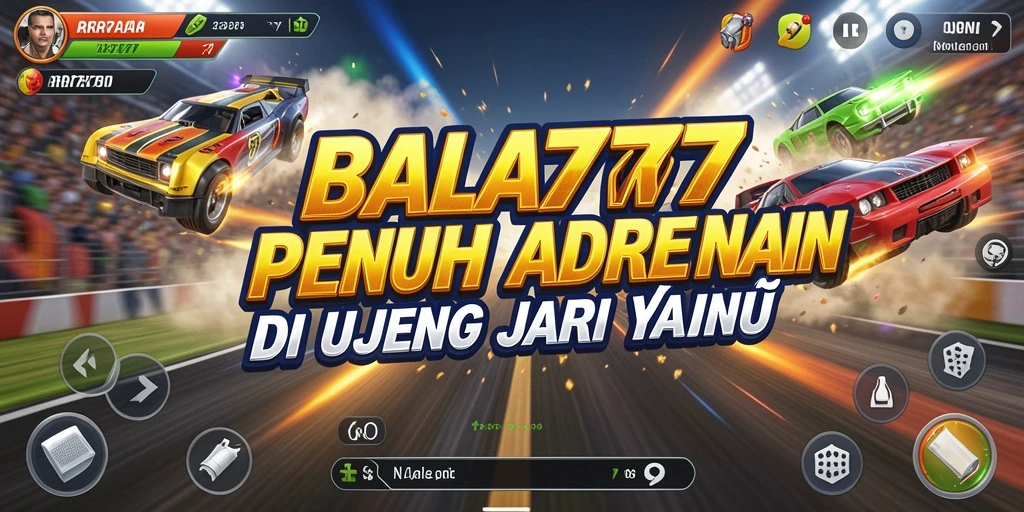 Screenshot gameplay RR777 menunjukkan balapan seru di lintasan yang menantang.