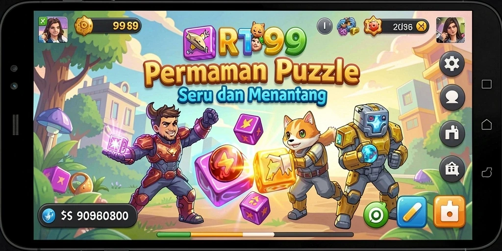 Tangkapan layar RT99 menunjukkan gameplay puzzle yang menarik.