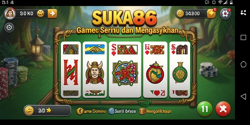Tampilan gameplay Domino yang seru dan mengasyikkan.